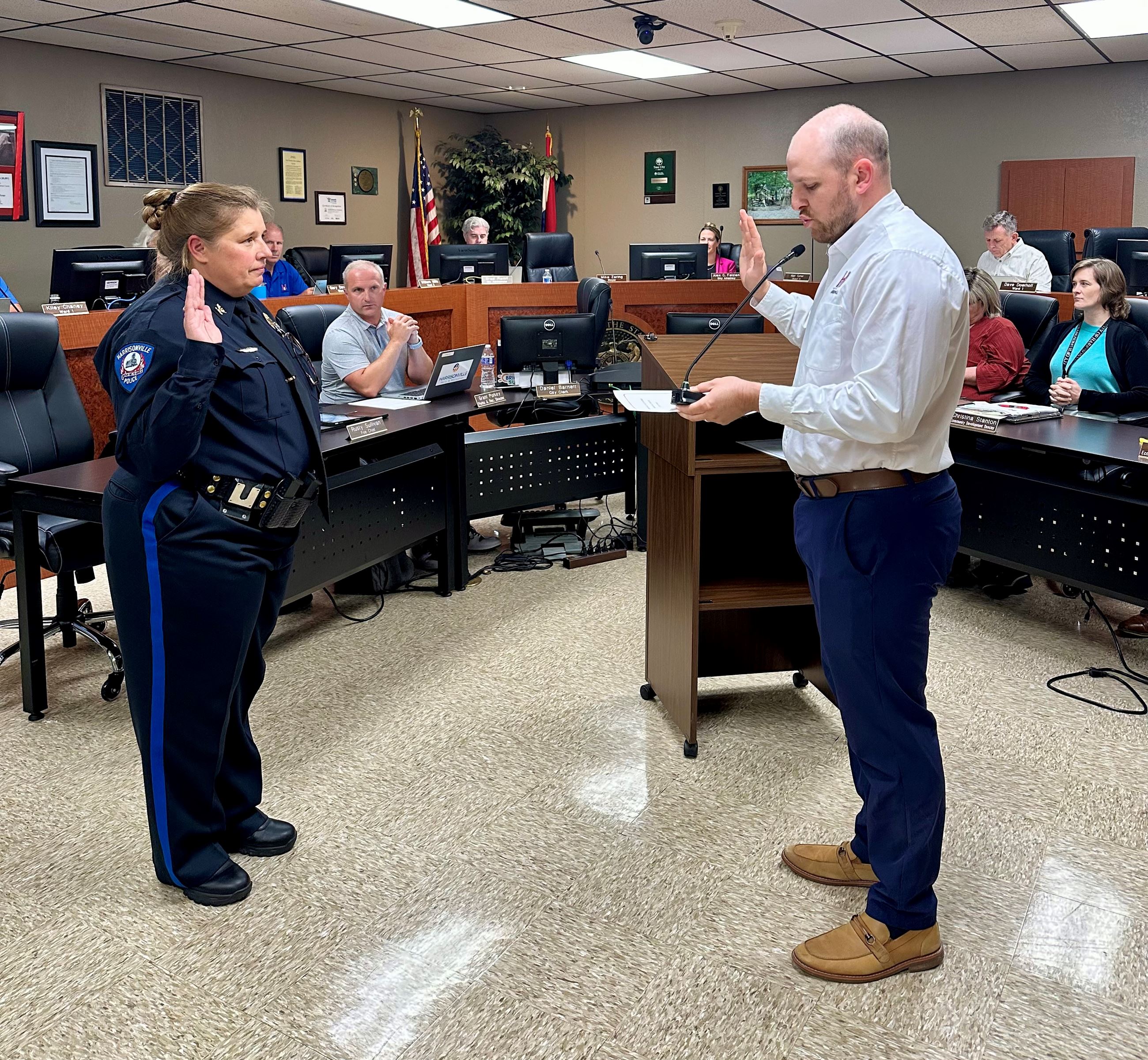 Darla Harris swearing in